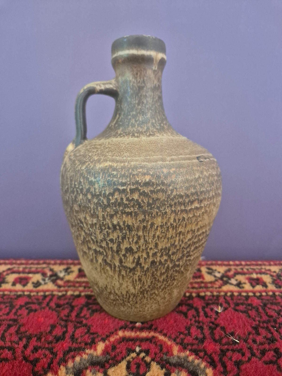 Vintage Oorkan Bruin/Beige – Rustiek West-Duits Aardewerk