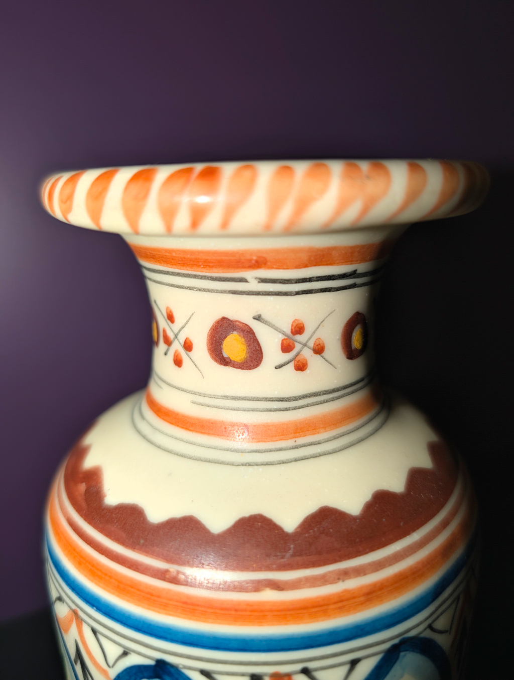 Vintage Spaanse keramische vaas - Sanguino Toledo- jaren 70