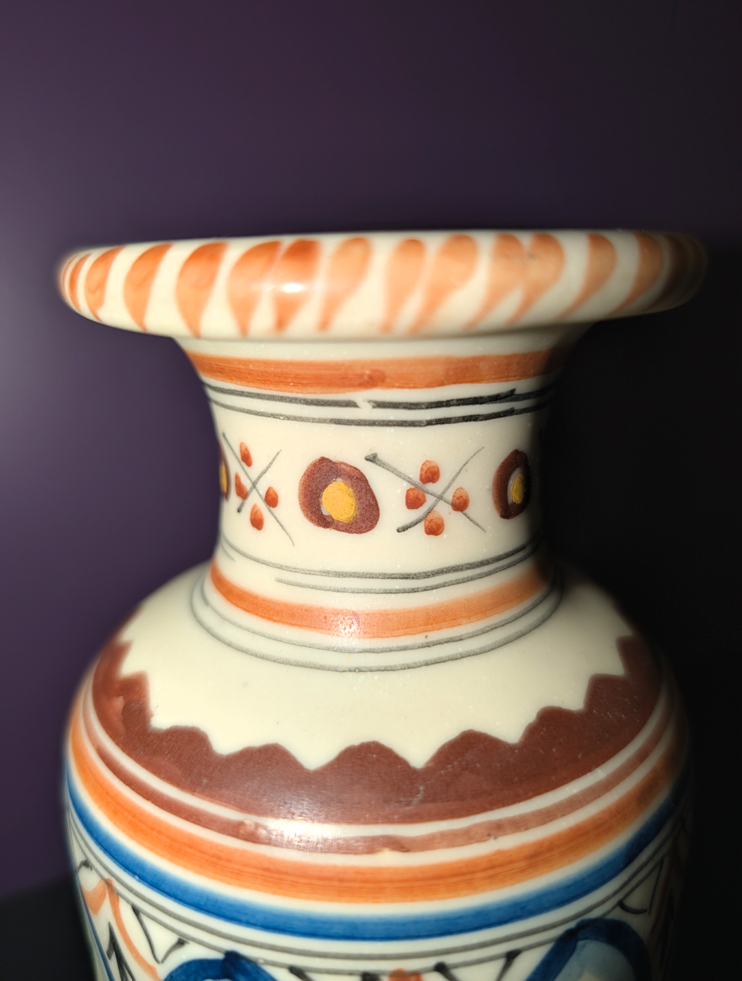 Vintage Spaanse keramische vaas - Sanguino Toledo- jaren 70