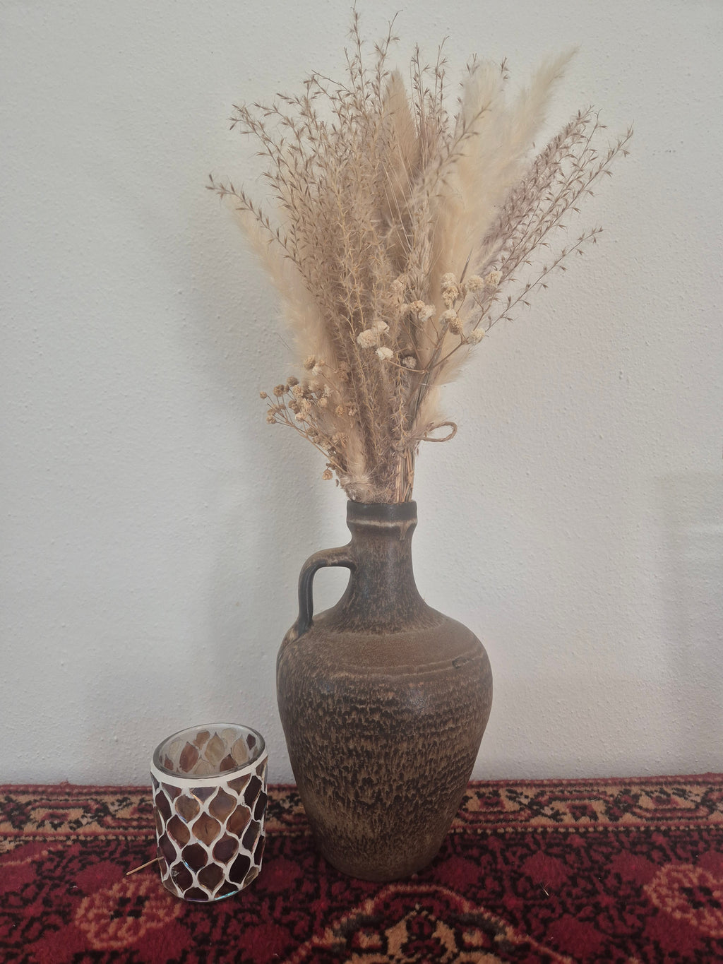 Vintage Oorkan Bruin/Beige – Rustiek West-Duits Aardewerk