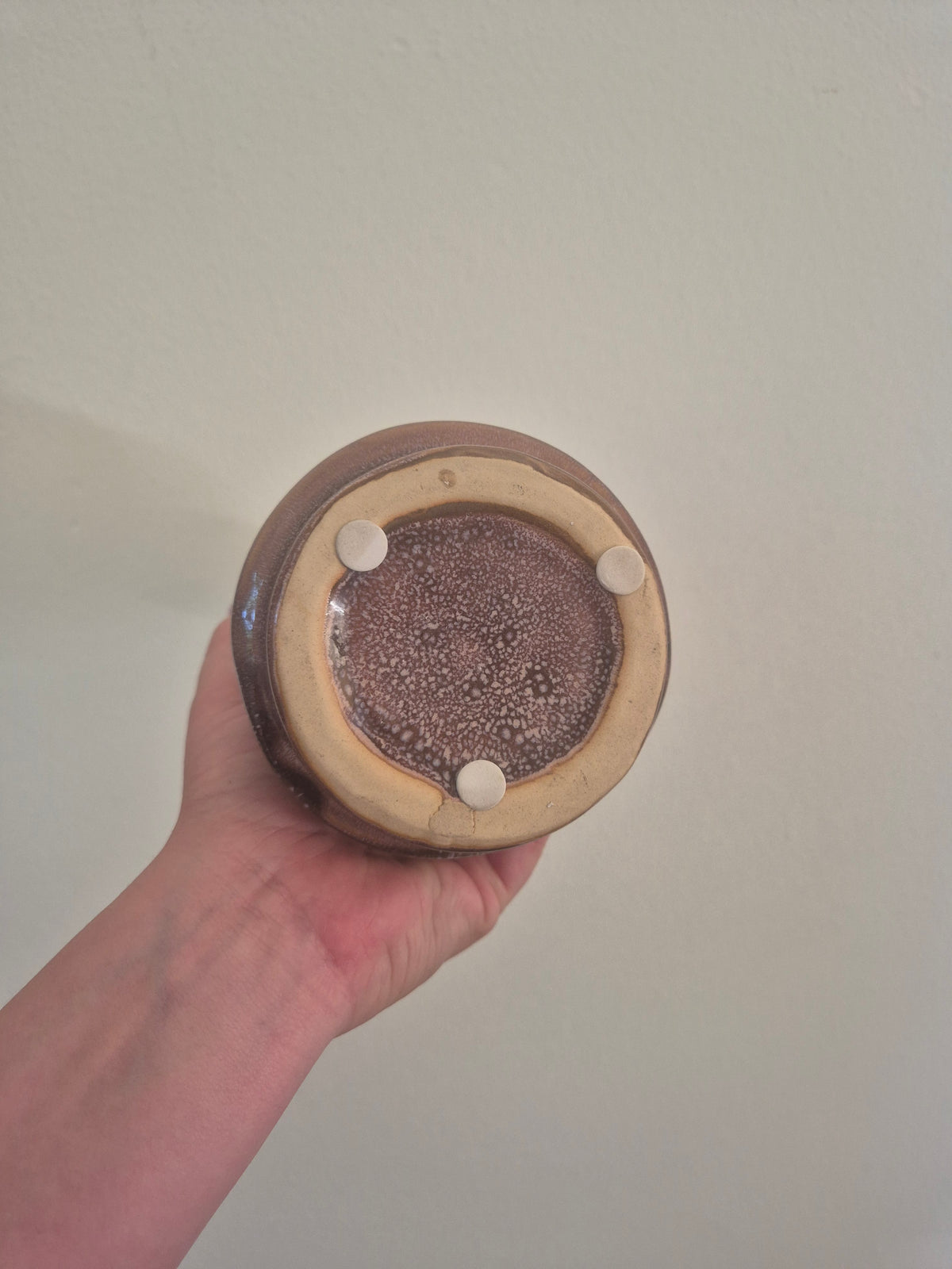 Handgemaakte Keramische Vaas – Bohemian Paars/Bruin