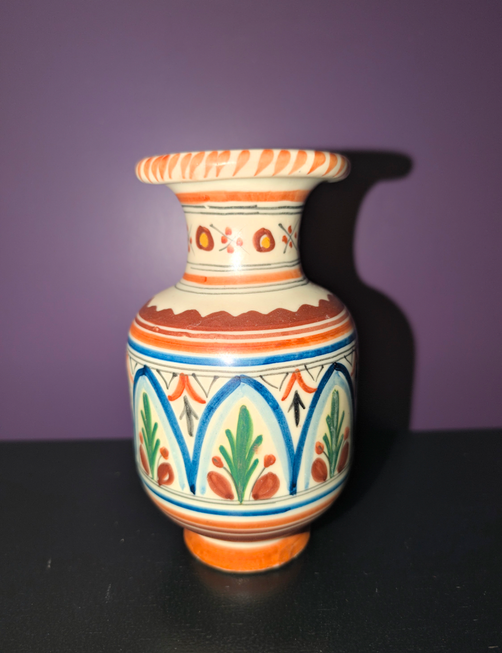 Vintage Spaanse keramische vaas - Sanguino Toledo- jaren 70
