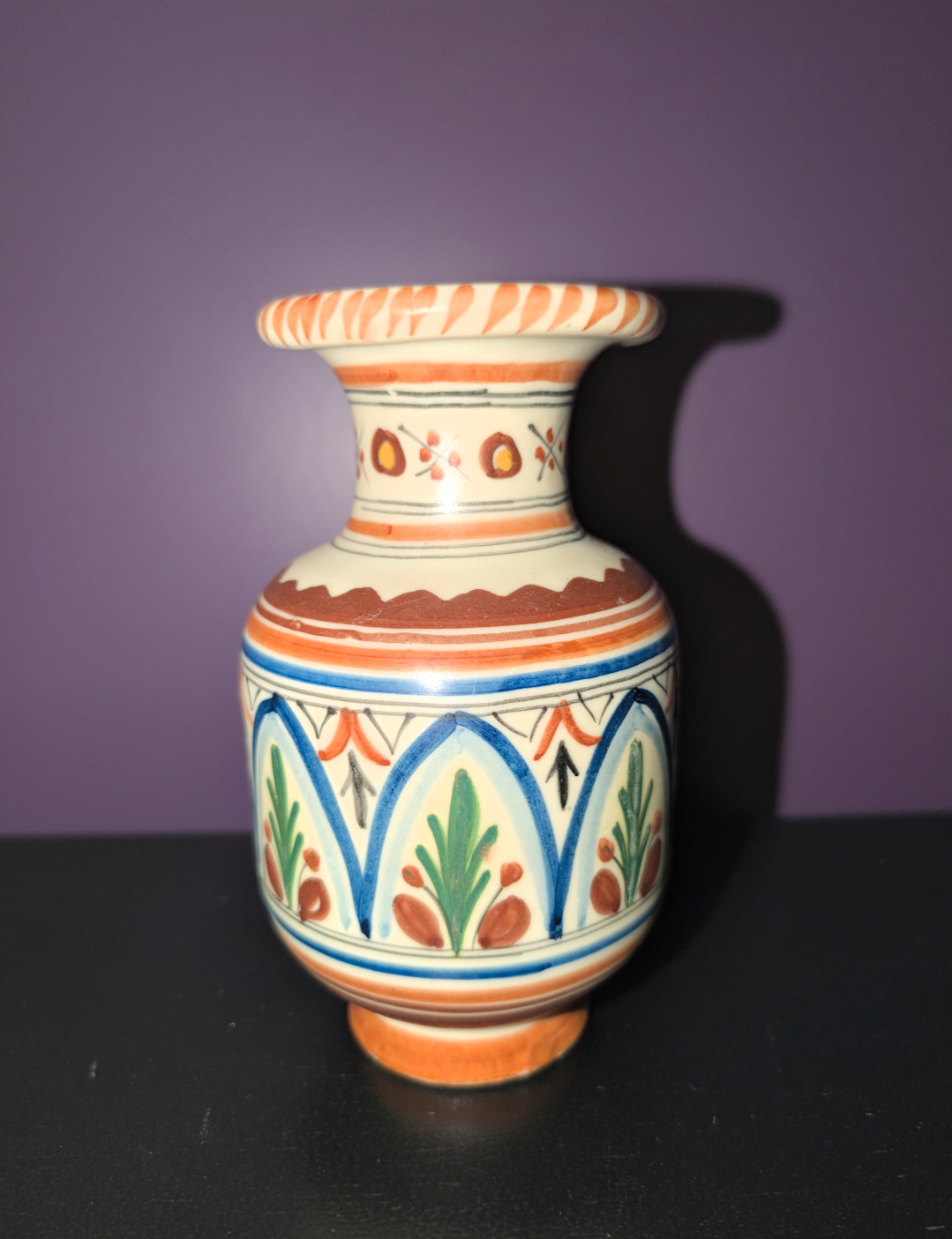 Vintage Spaanse keramische vaas - Sanguino Toledo- jaren 70